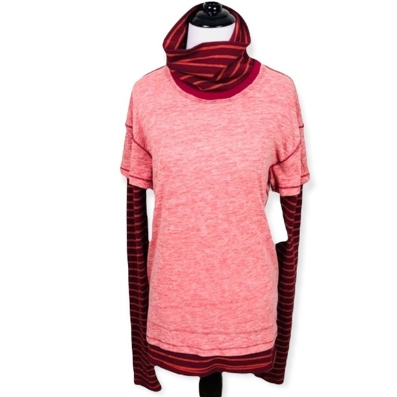 Free People Layered Look Turtleneck Top - Picture 2 of 6